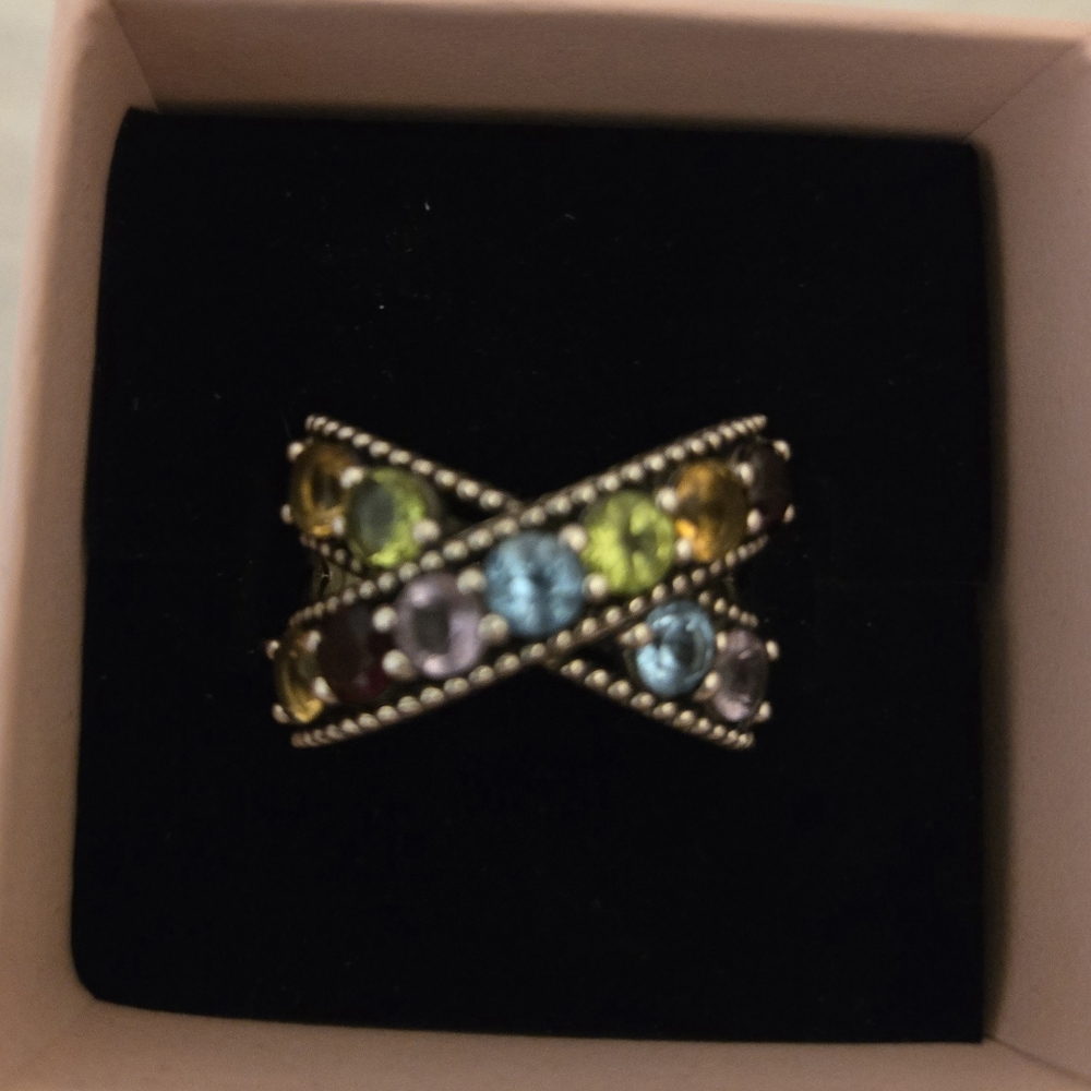 women's EFFY multicolor gemstone ring